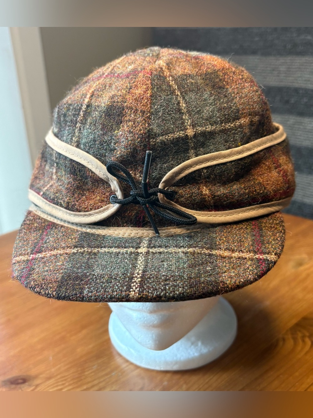 Vintage The Original Stormy Kromer Wool Plaid Cap Hat Size 7 1/2 EUC - Picture 2 of 11